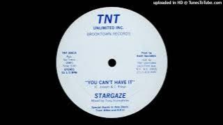 STARGAZE 'You Can't Have It' 1982 TNT UNLIMITED INC (Brooktown Records) (12')