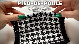 Узор спицами «Гусиные лапки» МОДА на ЖАККАРД!  Knitting pattern for cardigan
