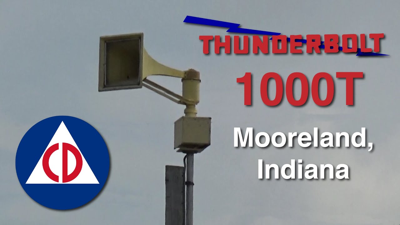 Federal Signal Thunderbolt 1000T Alert Mooreland, Indiana 61121 YouTube