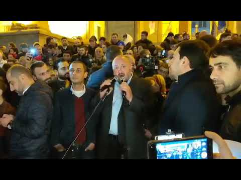 გიორგი მარგველაშვილის გამოსვლა აქციაზე პარლამენტთან