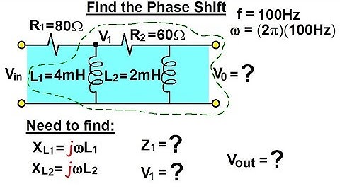 Electrical Engineering: Ch 10 Alternating Voltages & Phasors (60 of 82) Find the Phase Shift