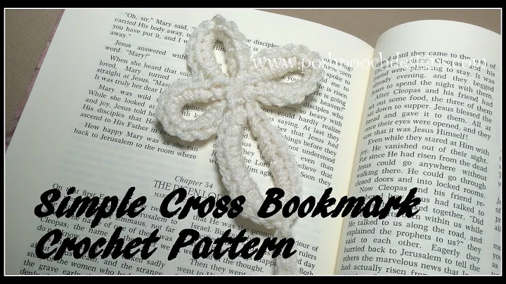 Easy Crochet Pattern for Cross Bookmark