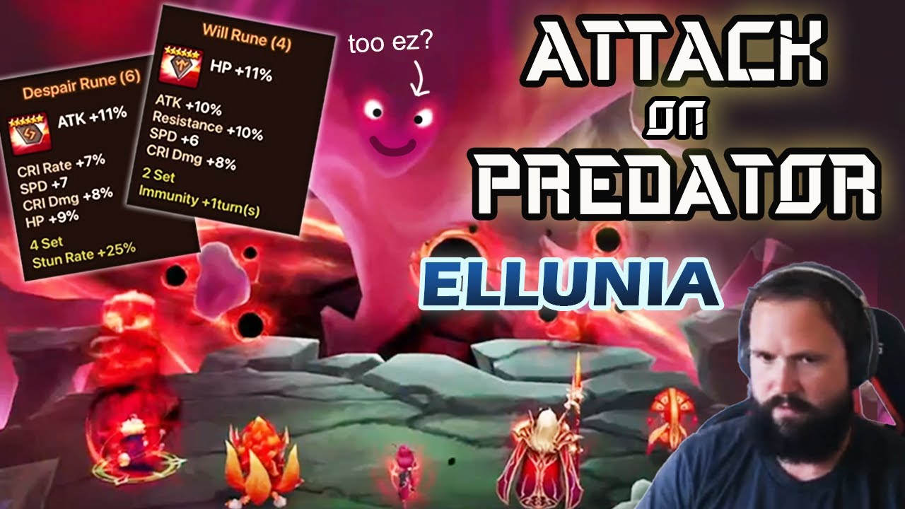 Dimensional Predator ELLUNIA : F2P Team - Summoners War