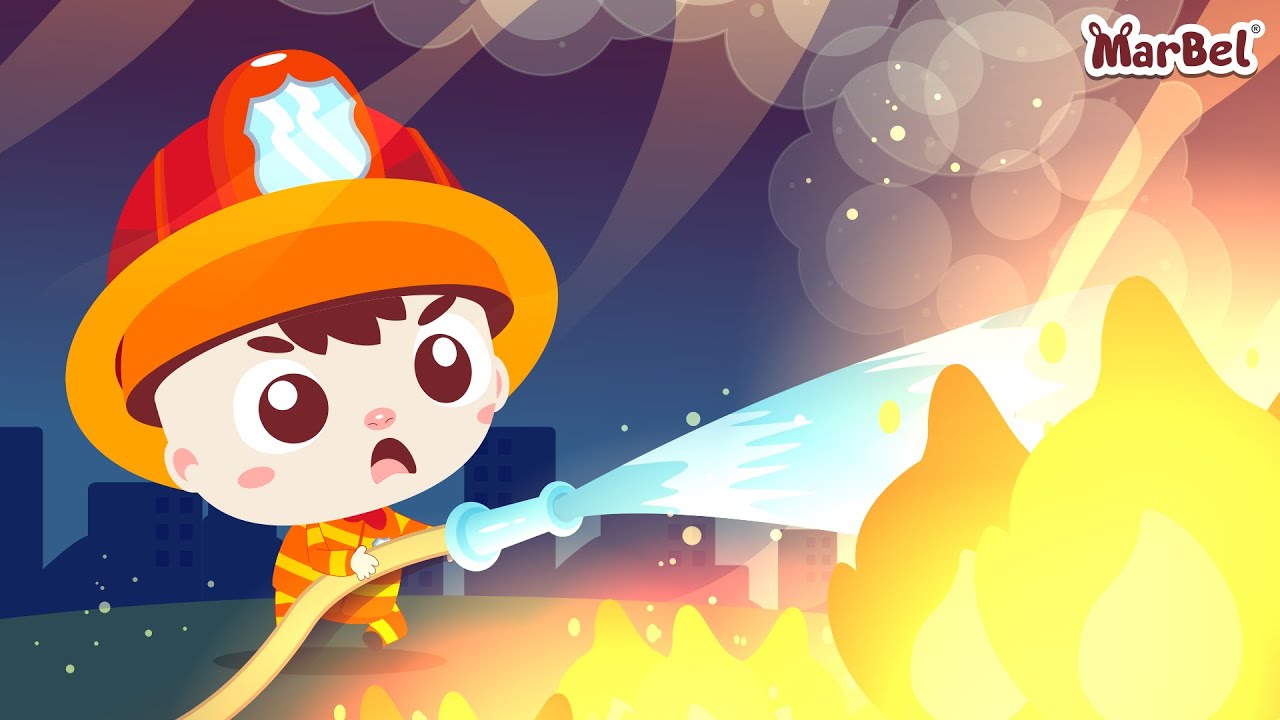 Marbel Aku Menjadi Pemadam Kebakaran | Seri Profesi