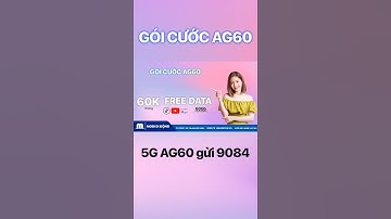 4G Mobi Miễn Phí Data Youtube, TikTok - Gói AG60 Mobi #shorts