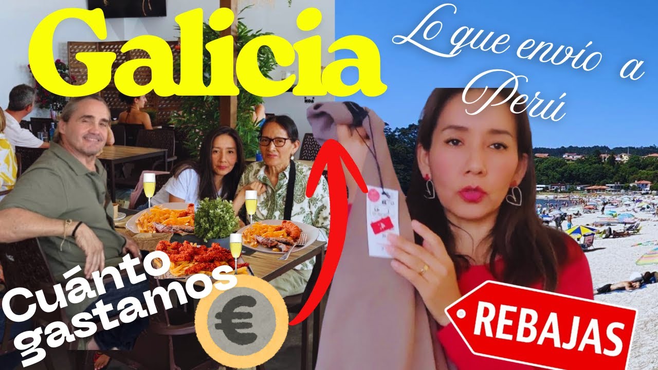 🇵🇪🇪🇸GALICIA: CUÁNTO GASTAMOS en una comida,  REBAJAS y ENVÍO esto a mi Familia en PERÚ por CORREOS✈️