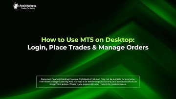 How to Use MT5 on Desktop | Step-by-Step Guide to Login, Trade & Manage Orders