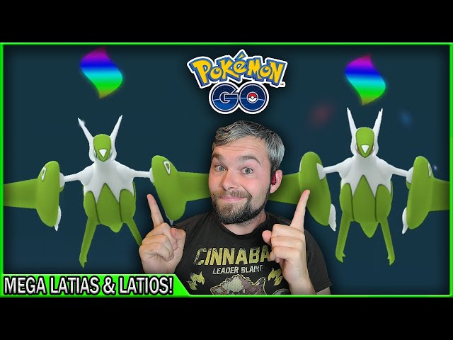 Trio Lendário de Kalos Shiny, Mega Latios e Latias, confira todas