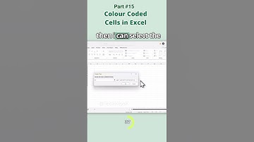 Colour Coded Cells in Excel #exceltips #excelcourse #officehacks