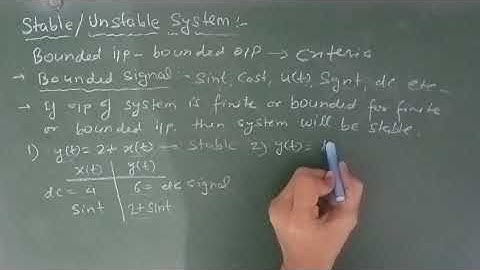 Stable/Unstable systems. concepts and questions. for IES, IAS, GATE, EE, EEE, ECE! Lecture-71.