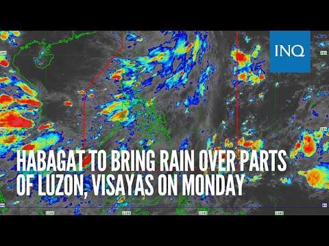 Habagat to bring rain over parts of Luzon, Visayas on Monday