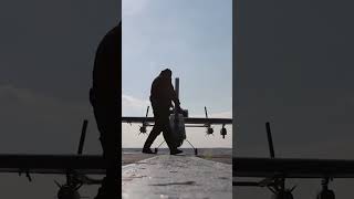 Missiles Equipped Drone On Runway