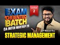 CA Inter Strategic Management | Lec 2 | Exam-Oriented Batch | May 2026 & Onwards | CA Mohnish Vora