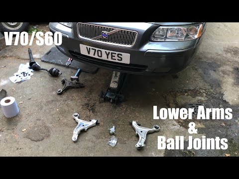 Volvo V70 S60 P2 How to replace the lower arms and ball joints – Removal guide DIY XC70