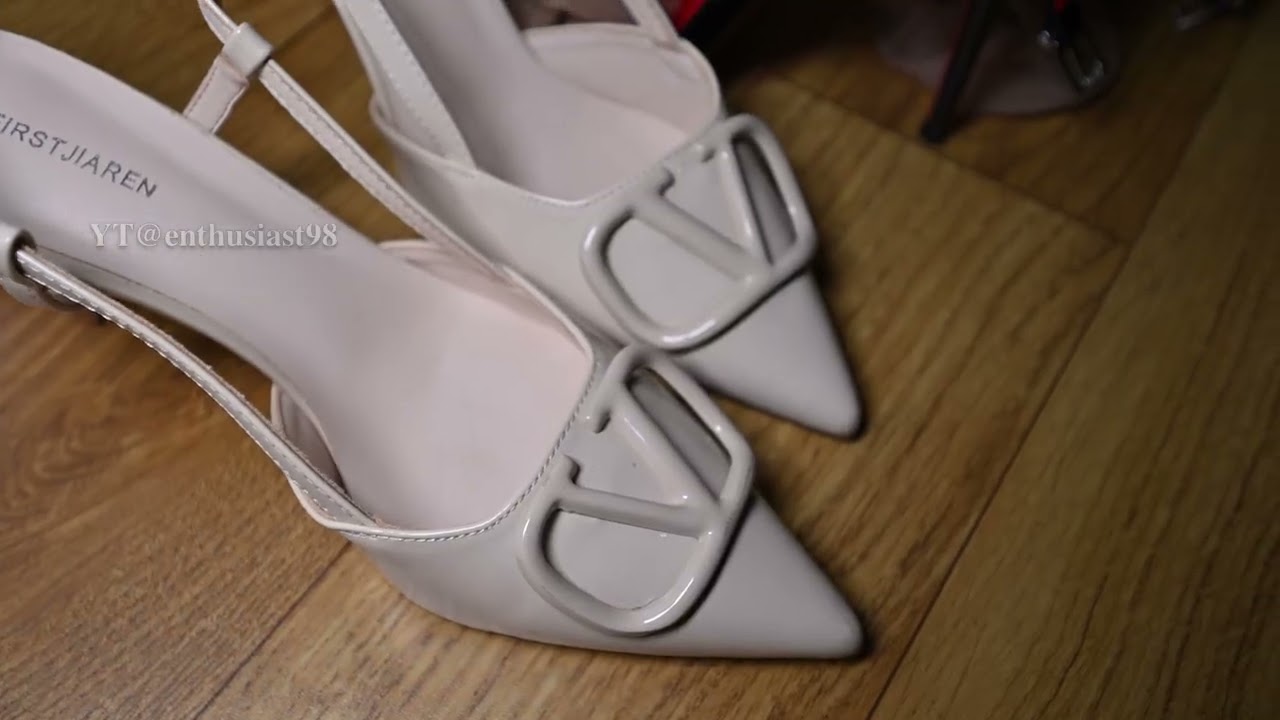 4K|Stockings|Pantyhose|High heels|Black|Skin color 