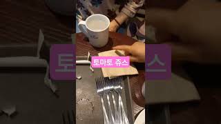 토마토 쥬스&amp;미네랄워터#아이스아메리카노#아메리카노핫