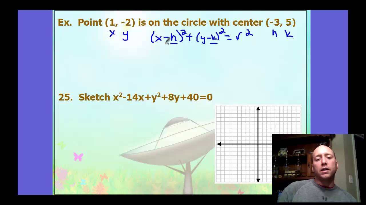 precalc ch. 9 section 1 (circles) - YouTube