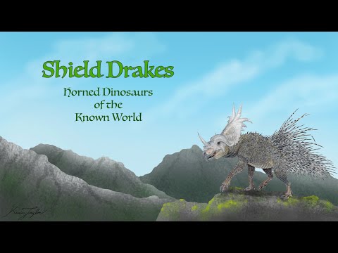 Shield Drakes: Horned Dinosaurs of the Known World | Kaimere Sci-Fi Worldbuilding