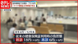【窓口負担】従来の健康保険証  負担額6円上乗せへ…「マイナ保険証」政府が利用促す考え