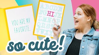 QUICK \& CUTE 1st Timer Cricut Project Tutorial | GET STARTED HERE!