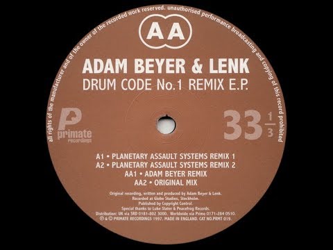 Adam Beyer & Lenk ‎- Drum Code No. 1 ( Planetary Assault Systems Remix 2 )