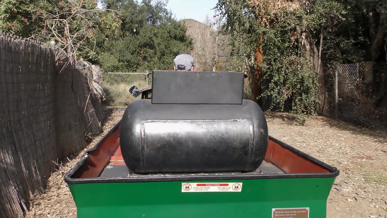 Griffith Park & Southern Railroad Small Scale Train Ride Onboard Front POV Los Angeles California