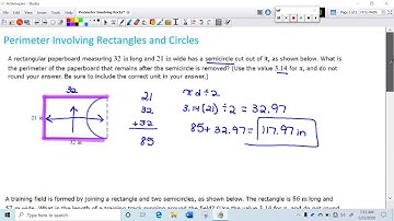 Perimeter Involving Rectangles and Circles