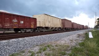 [FHD]  FEC TRAIN 292 ES44C4'S GEVO'S #811 308 LNG FUEL TENDER #817 @ 7:30 PM 4/13/2019