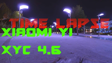 Long Exposure Time Lapse test. Xiaomi Yi