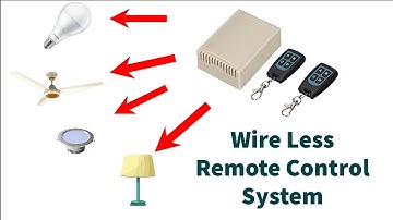 How to control lights and fan through remote | Wireless remote control switch to install easy