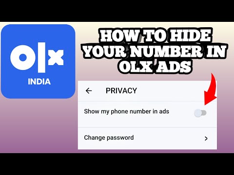 How to Hide Mobile Number On OLX || Hide Your Number On OLX App