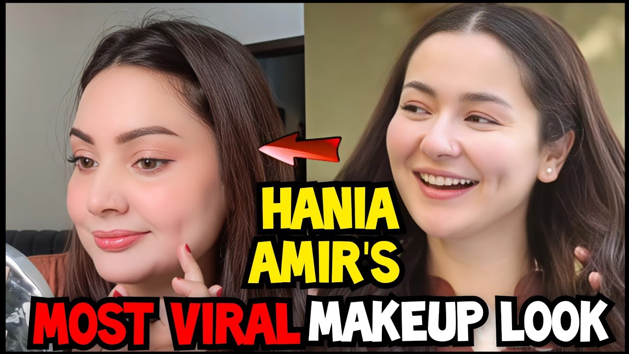 I Tried Hania Amir's FAMOUS Everyday Makeup Look Today?