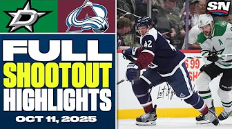 Dallas Stars at Colorado Avalanche | FULL Shootout Highlights - October 11, 2025