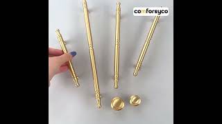 Brushed Brass Vintage Cabinet Pulls and Door Handles