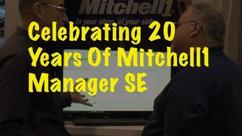 Celebrating 20 Years Of Mitchell1 Manager SE - AAPEX 2015