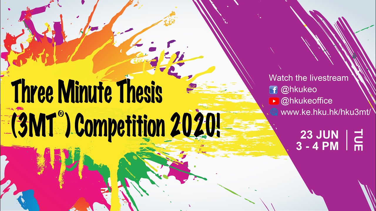 three minute thesis 2020