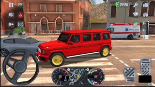 Taxi Sim 2022 Gameplay | RED LIMOUSINE In New York Town Uber Car Driving screenshot 5