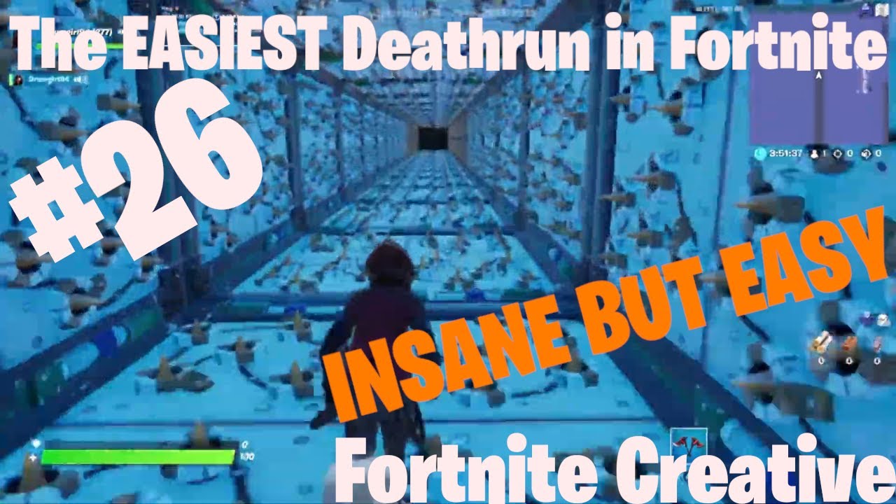 26 The EASIEST Deathrun in Fortnite (Fortnite Creative) YouTube