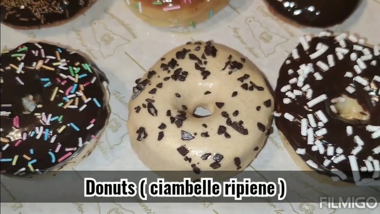 Donuts ( ciambelle ripiene ) senza uovo