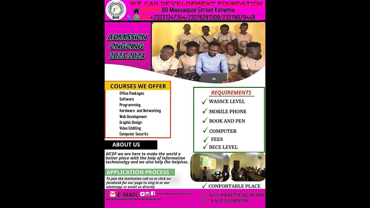 WE CAN DEVELOPMENT FOUNDATION (COMPUTER SCHOOL PROGRAMS) - YouTube
