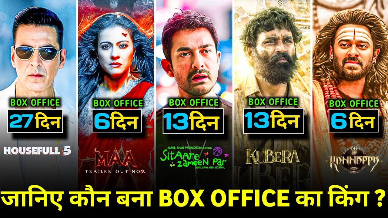 Kannappa Day 6 Box Office Collection Report, Maa Movie, Sitaare Zameen, Housefull 5,Kuberaa