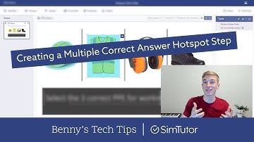 Create a multiple hotspot step in SimTutor | Benny
