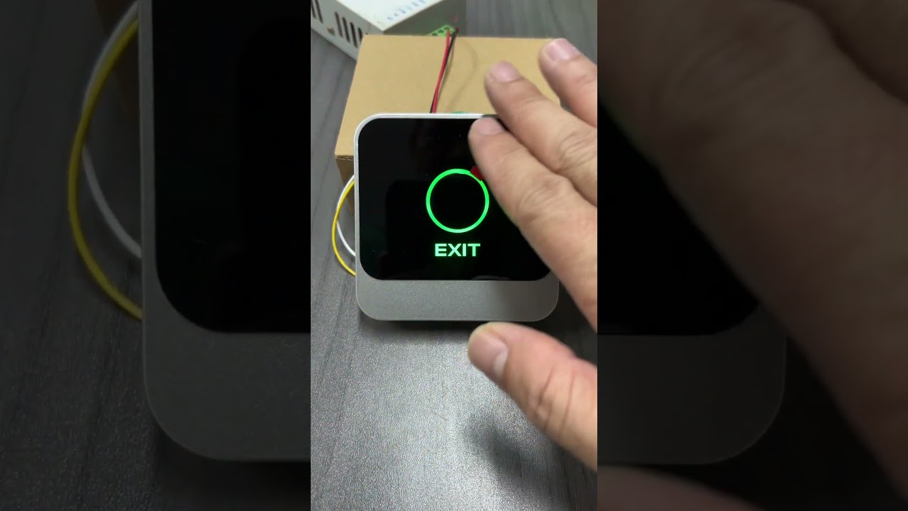 Touchless exit button WhatsApp +8613544337558 #zkteco #accesscontrol #lock #cctvcamera