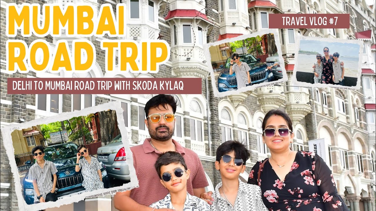 Mumbai travel vlog | Delhi to Mumbai road trip | Škoda kylaq 5500 km road trip