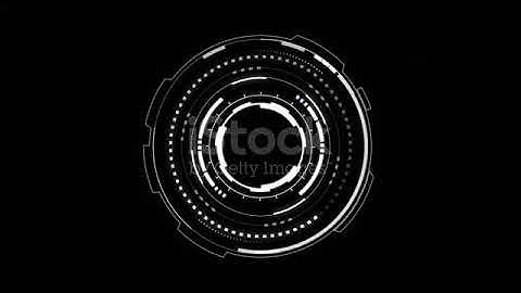 HUD circle interfaces, Hi-tech futuristic display stock videoTechnology, Circle, Digitally