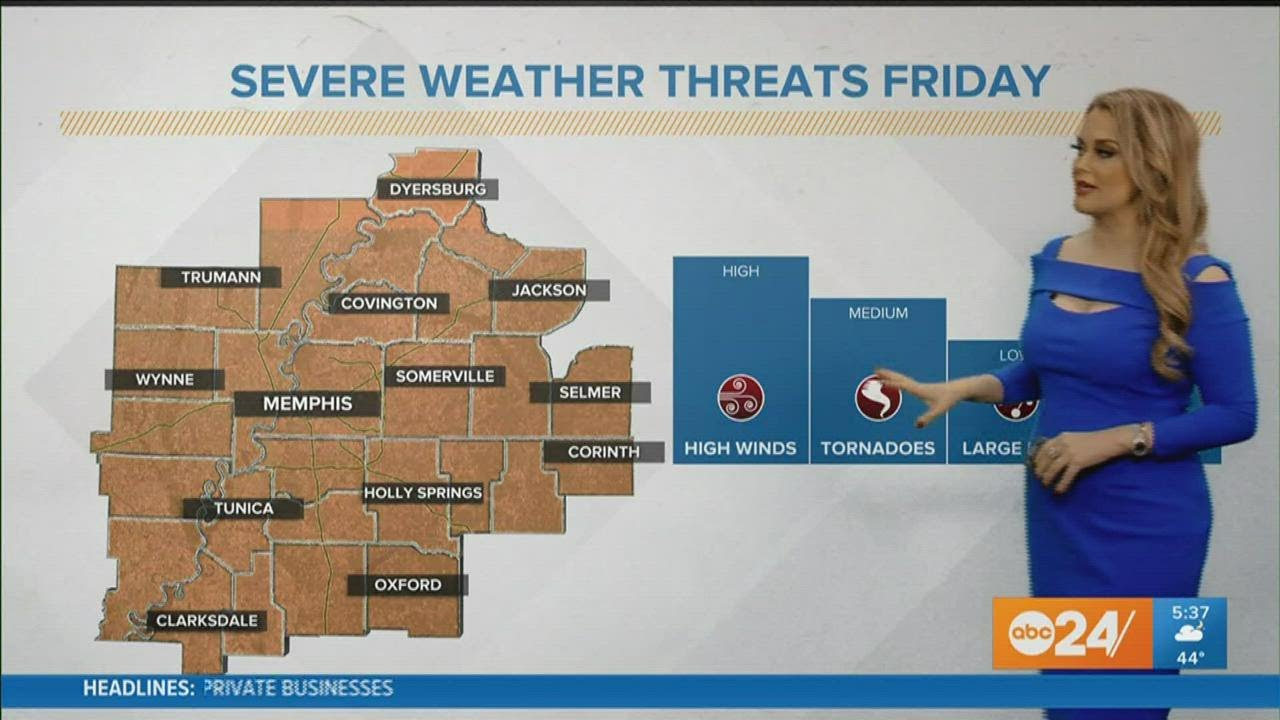 WATCH Enhanced Risk of Severe Weather Now Friday NightAm Forecast