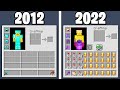 pvp 2012 vs 2022 minecraft