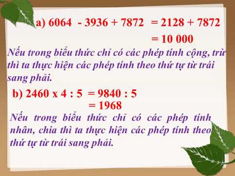 Lớp 3 toán ôn tính giá trị biểu thức, tìm x