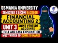 FA-2 UNIT-3 | Degree sem-2 backlog Financial Accounting-2 Unit-3 joint venture accounts | BCOM FA-2💯
