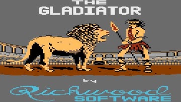 ATARI 8BIT XL XE The Gladiator WITH INTRO SCREEN Abundis, Mel  Richardson, Larry, Richwood SoftwareN
